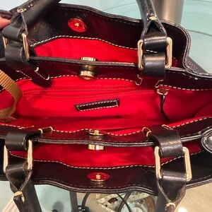 Dooney & Bourke Textured Brown Satchel